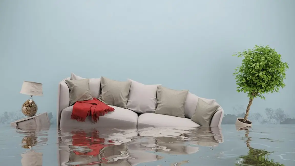 Home flooded in Texas damaging furniture