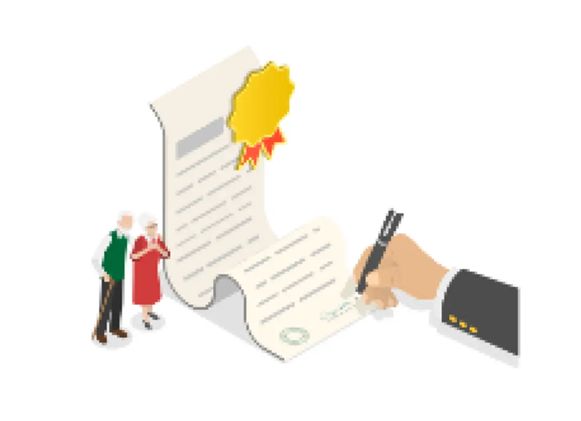 A Will being signed.