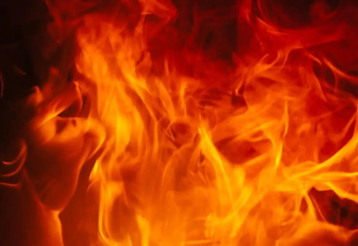 flames from a house fire in Memphis