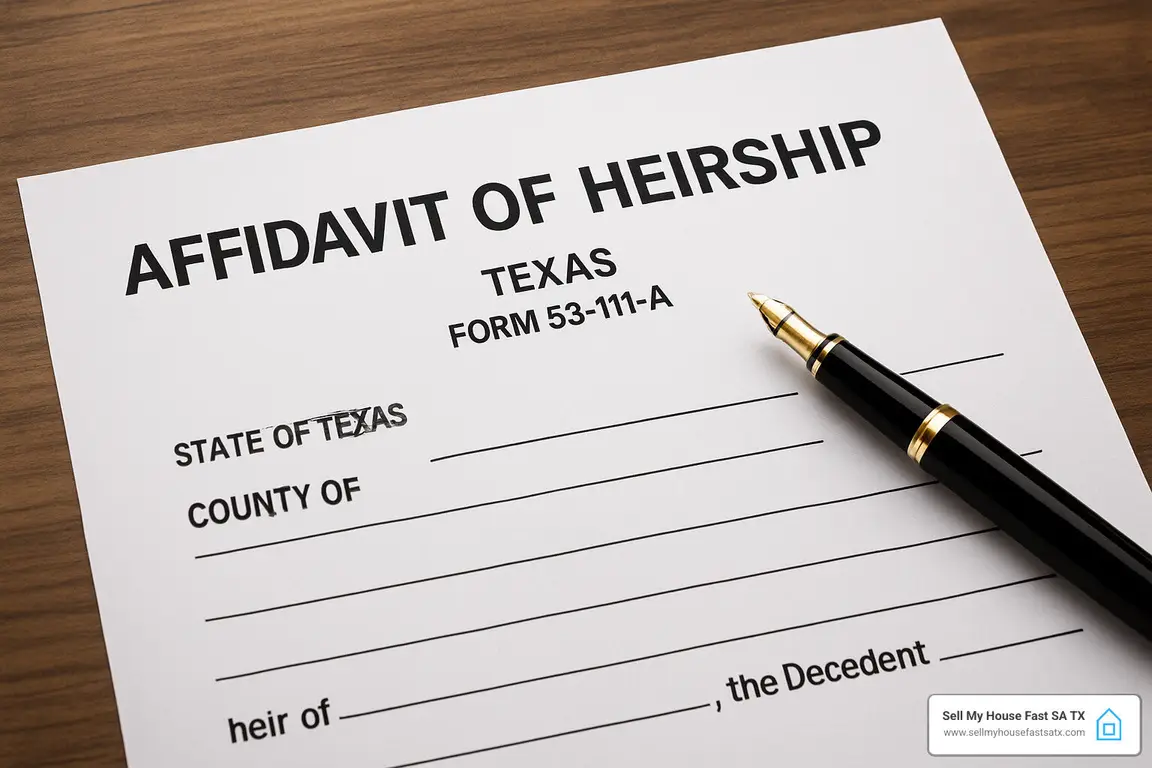 Affidavit Of Heirship Form