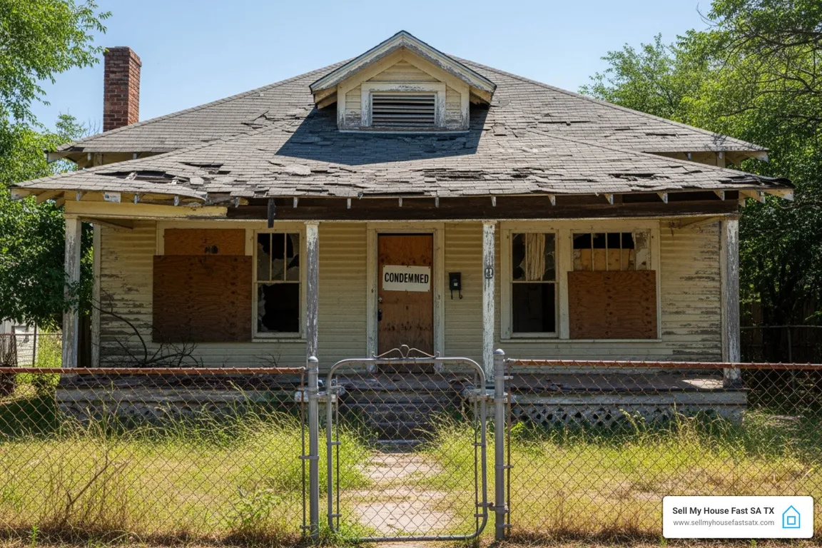 Condemned house San Antonio - can you sell a condemned house