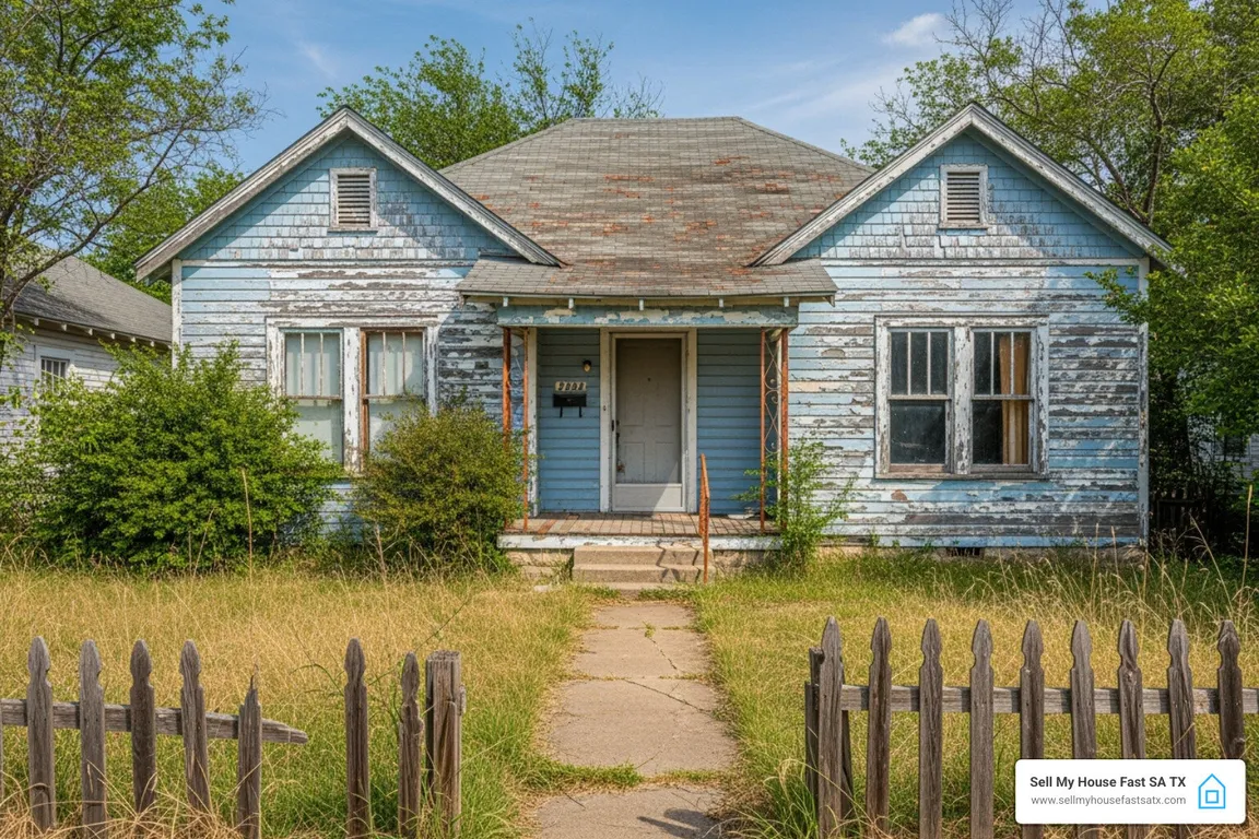 old ugly house that needs to be selled