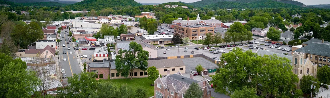 Suburban Town View of Pompton Lakes New Jersey