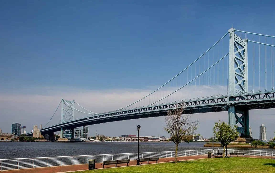 Waterfront view in Camden New Jersey