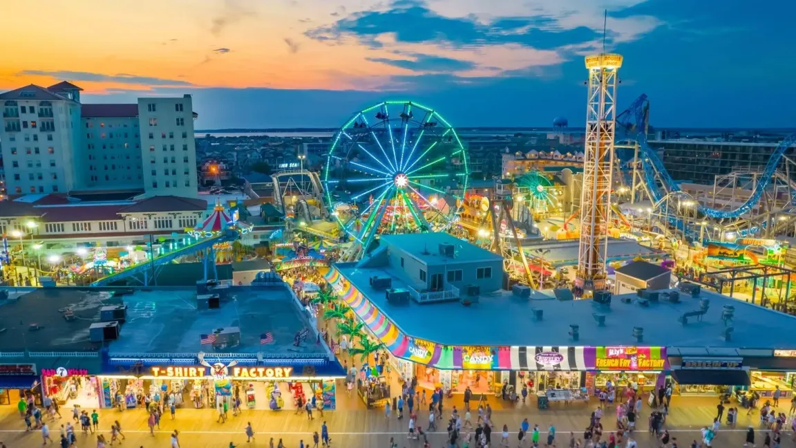 Boardwalk View in Ocean City New Jersey