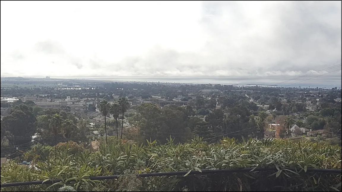Picture from the backyard of a house in Ventura