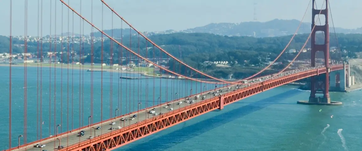 Golden Gate Bridge in San Francisco representing California mortgage note and trust deed buyers