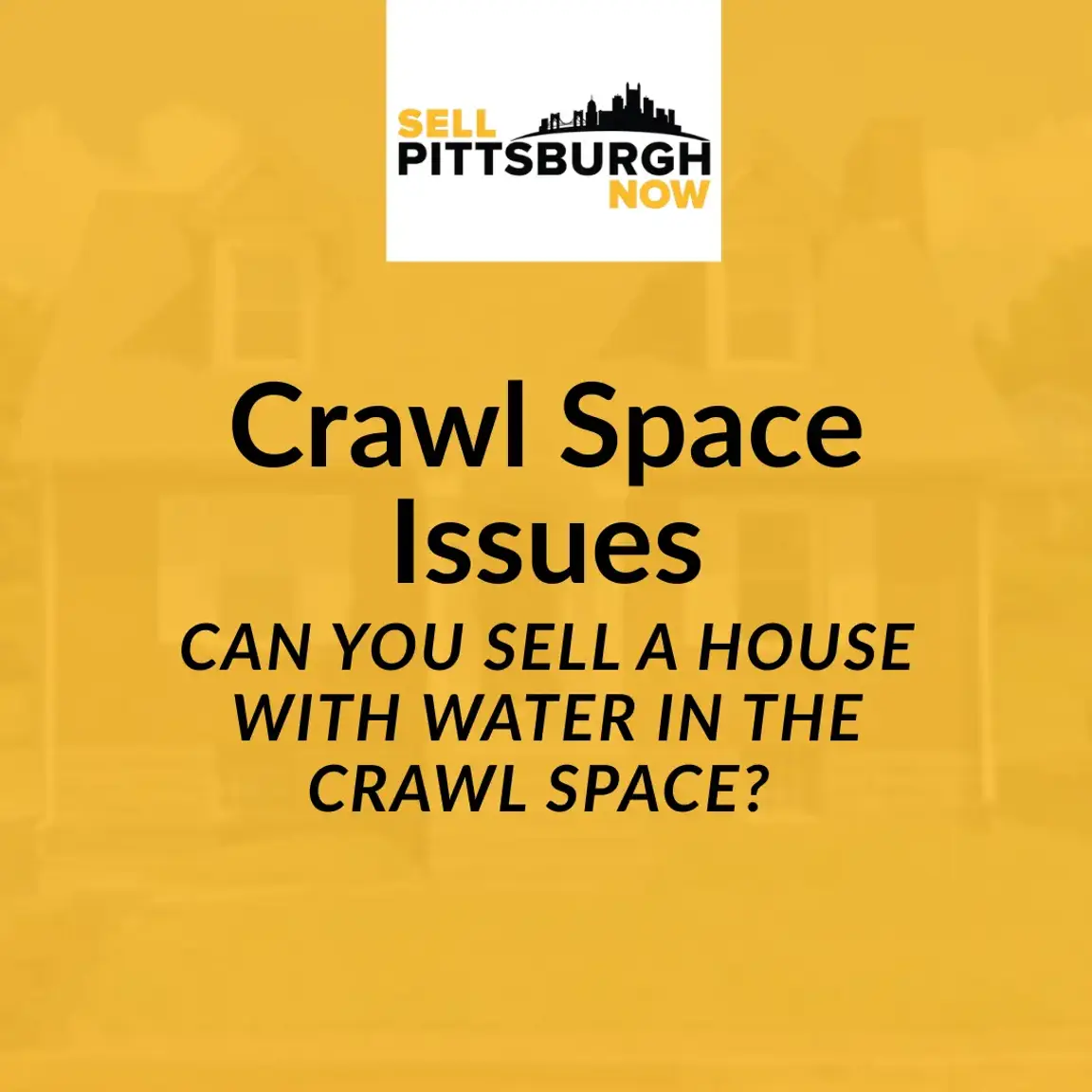 Can You Sell a House With Water in the Crawl Space