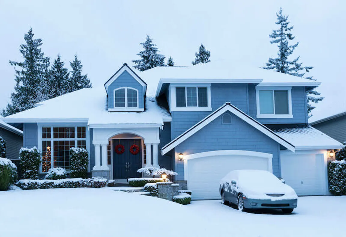 house for sale during winter