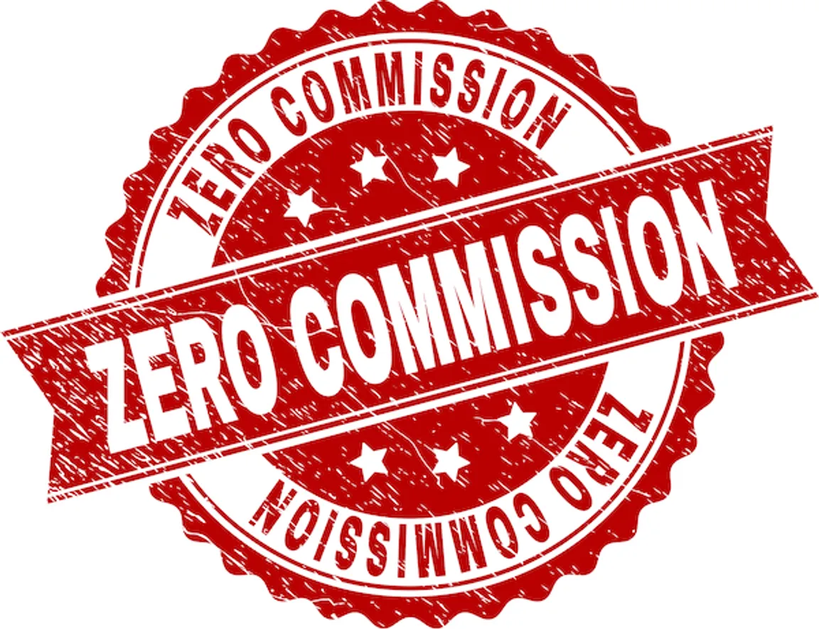 a professional home buyer logo that says zero commission