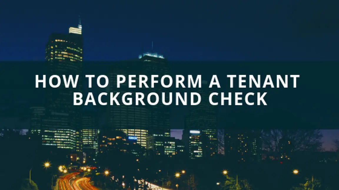 Tenant Background Check