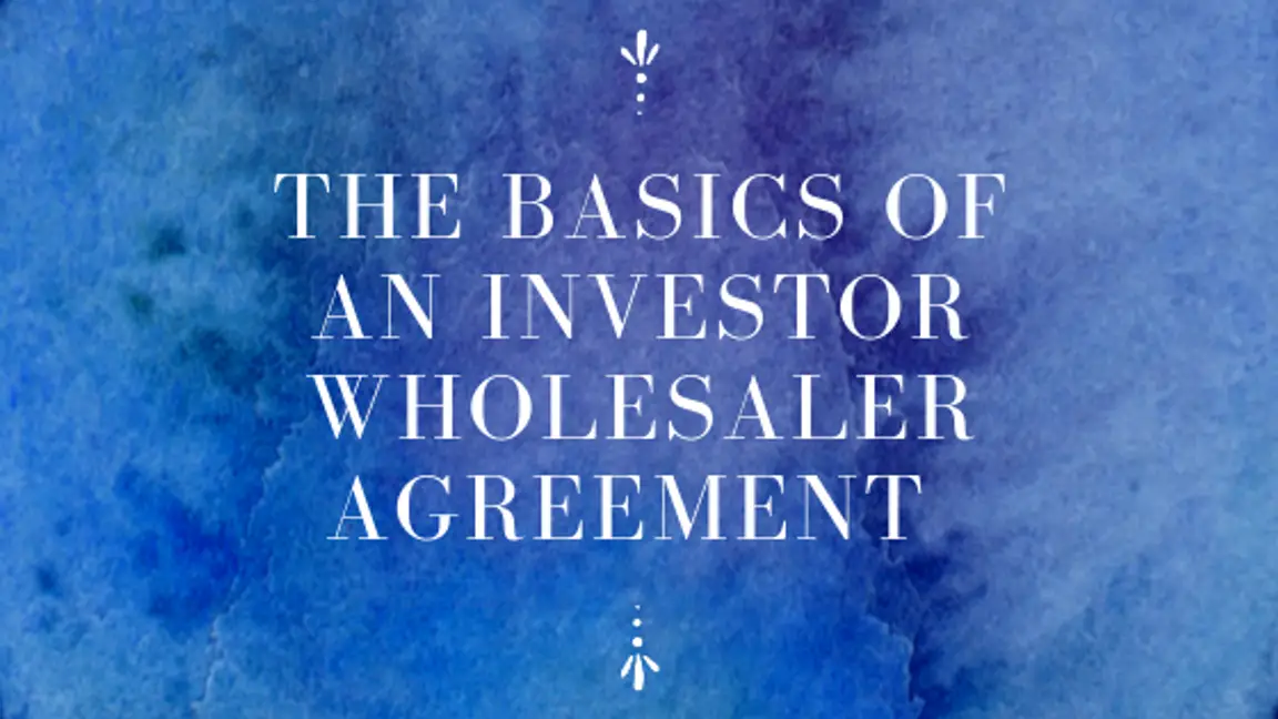 Wholesaler Agreement
