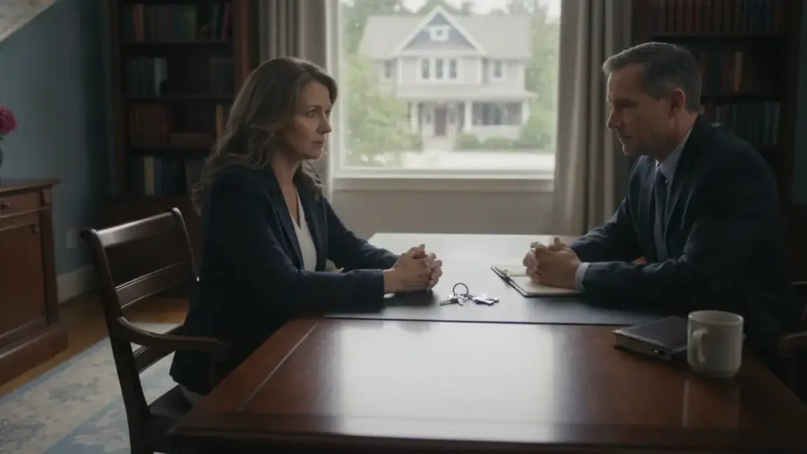 Michigan homeowner discussing a house sale during bankruptcy
