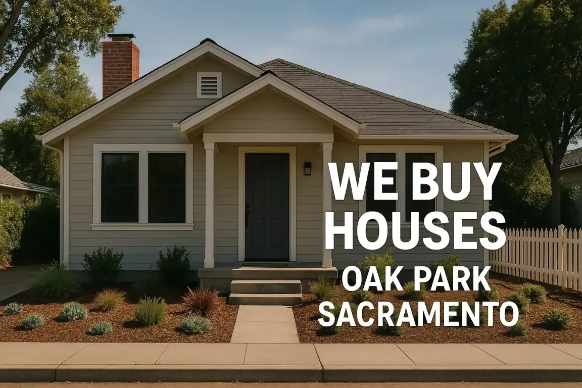 Sell my house fast Oak Park Sacramento – local home buyer service banner