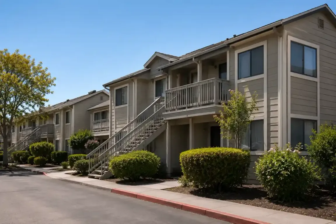 Vallejo CA condo complex exterior for homeowners looking to sell a condo fast as-is for cash without repairs or realtor fees