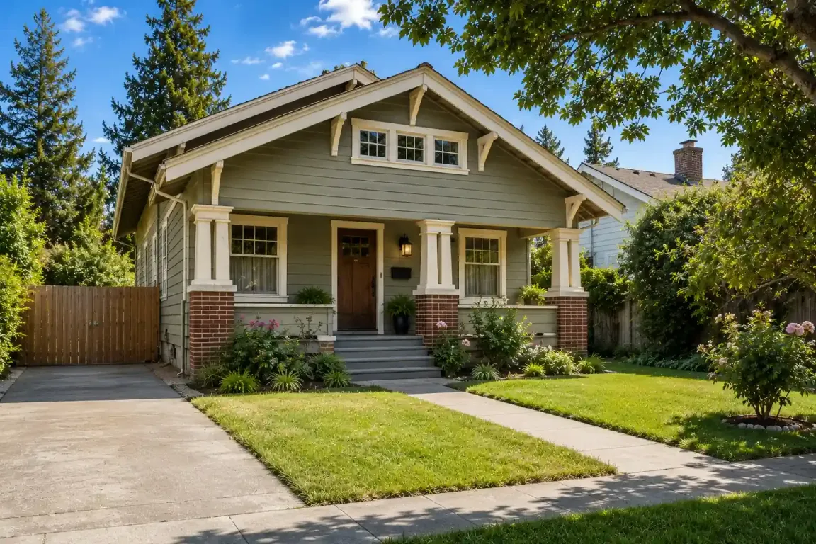 Historic craftsman style house in Rose Garden San Jose California for a sell my house fast landing page