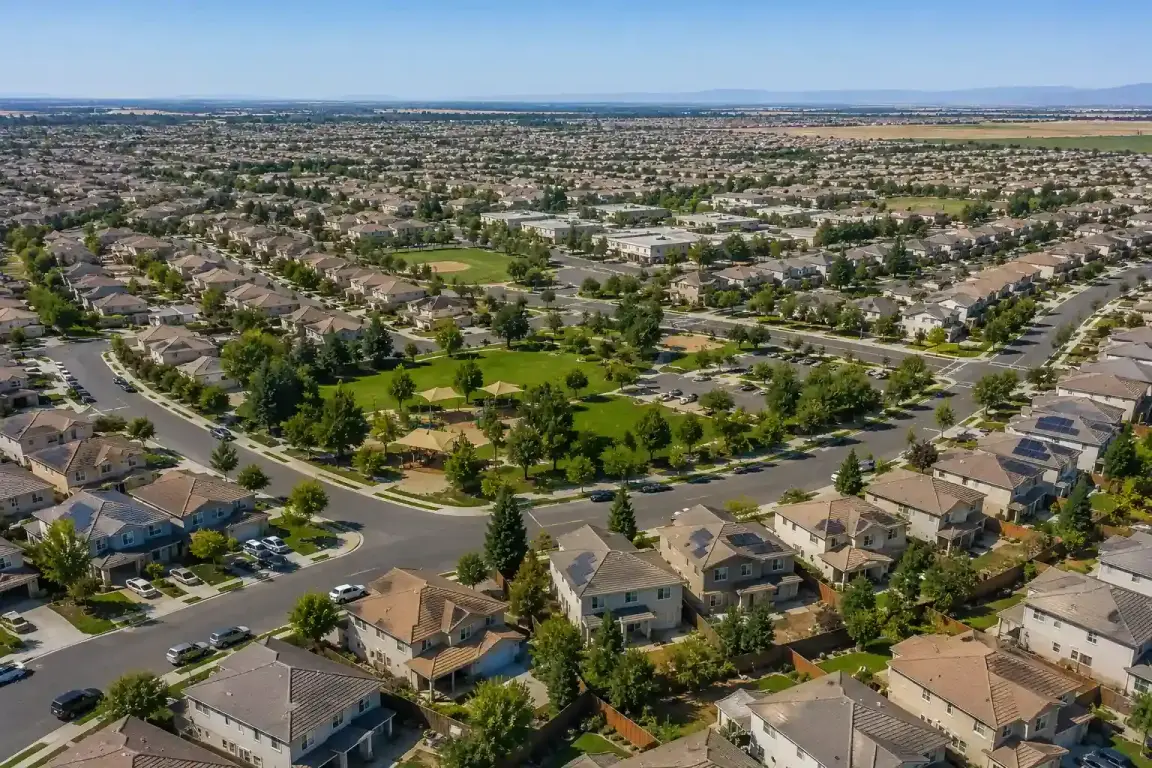 Weston Ranch Stockton California showing suburban homes, parks, and residential streets representing homeowners looking to sell houses fast in Weston Ranch Stockton CA