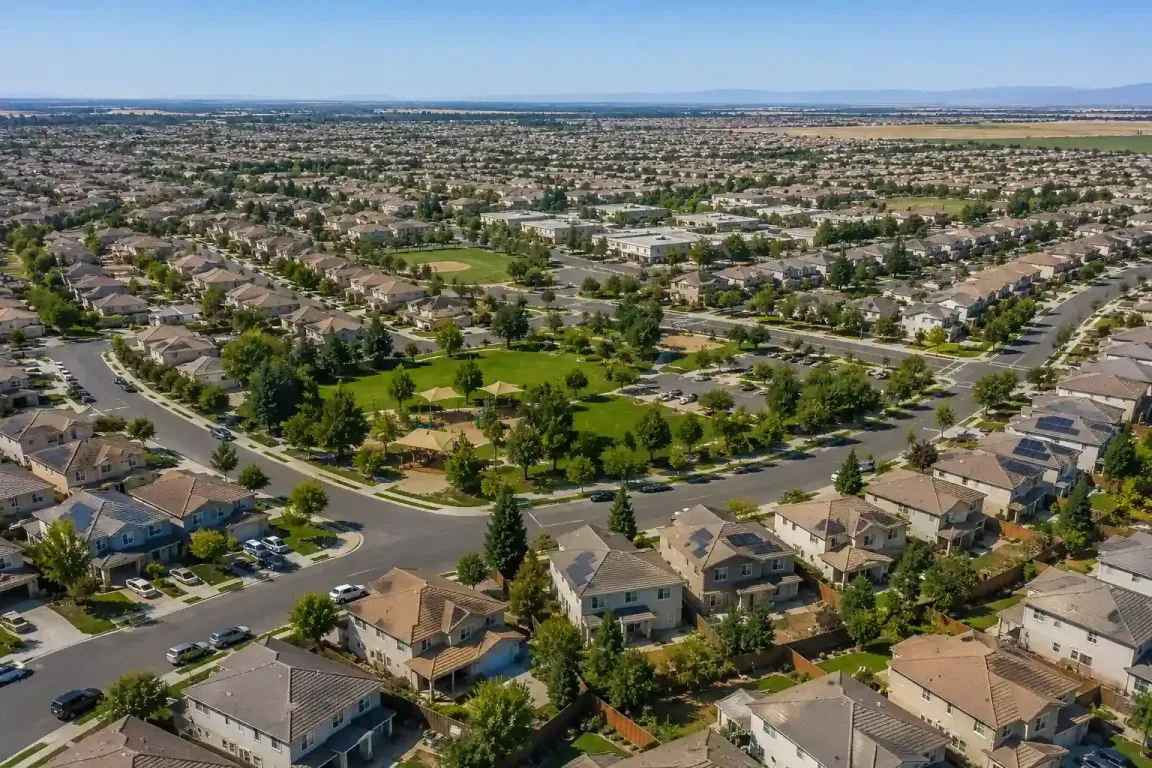 Weston Ranch Stockton California showing suburban homes, parks, and residential streets representing homeowners looking to sell houses fast in Weston Ranch Stockton CA