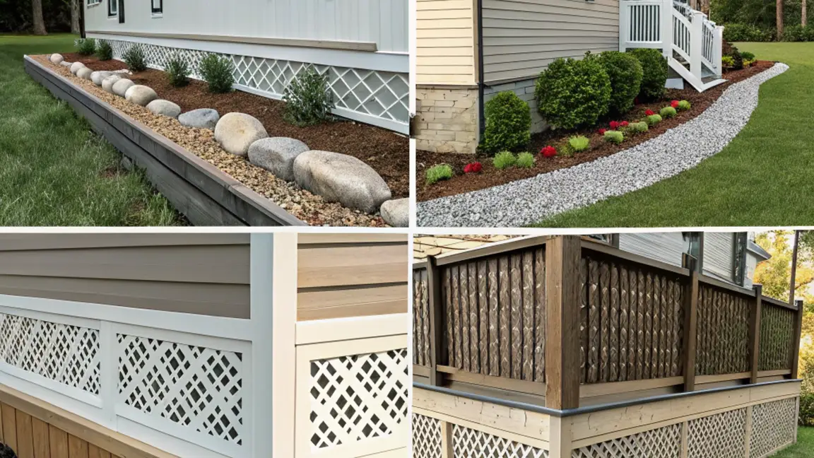 mobile home skirting ideas