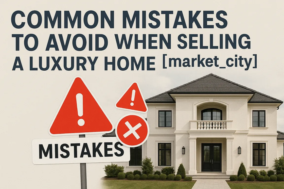 Common Mistakes to Avoid When Selling a Luxury Home