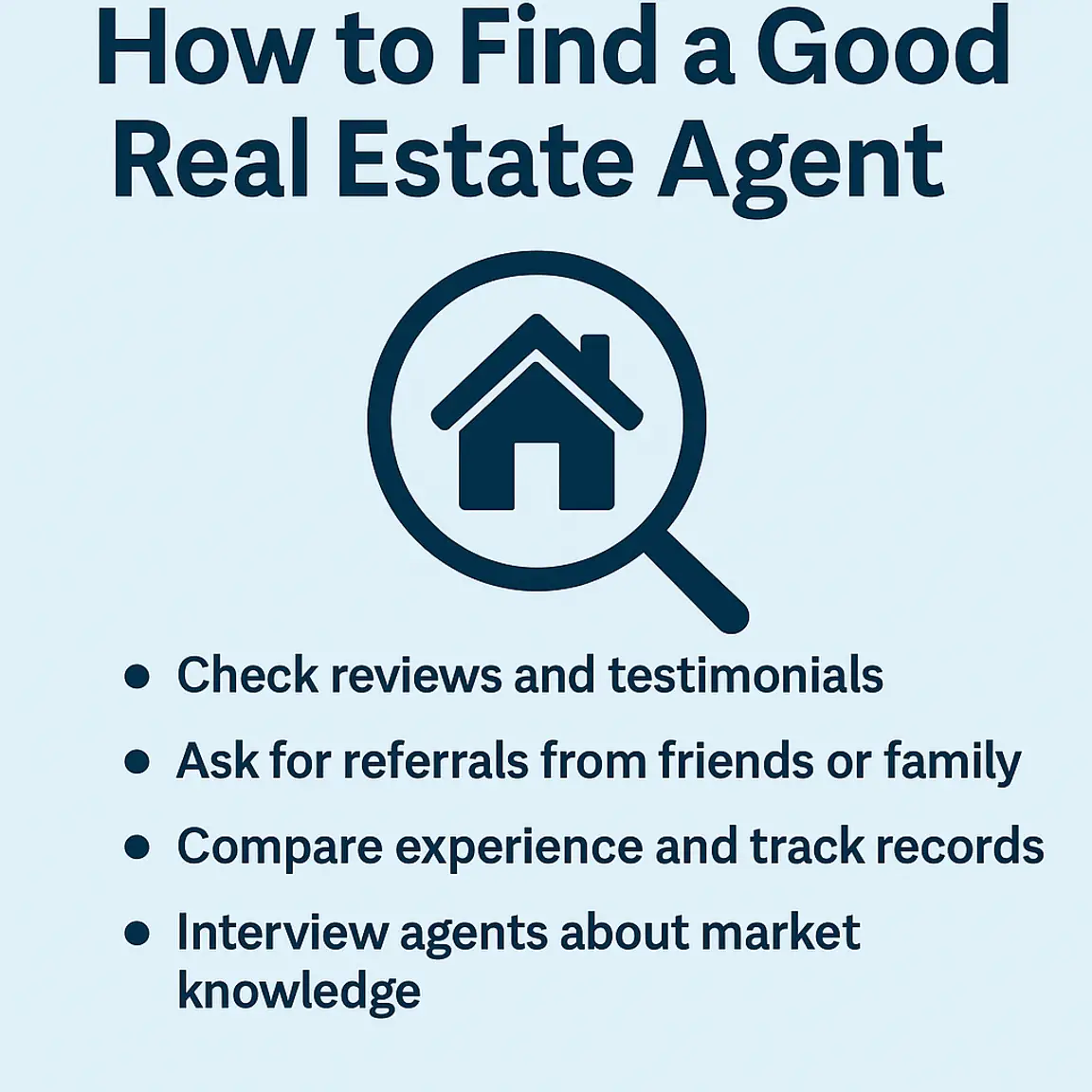 how to find a good real estate agent