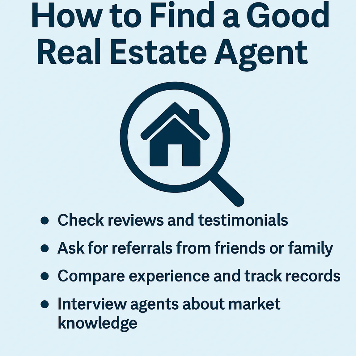 how to find a good real estate agent