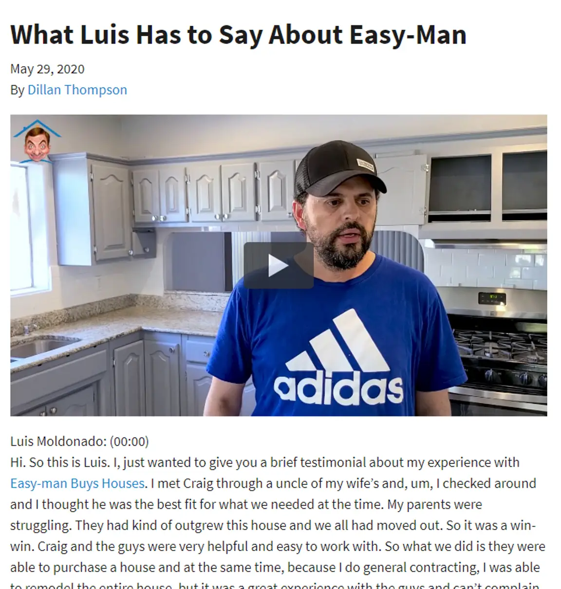What Luis has to say about Easy-Man
