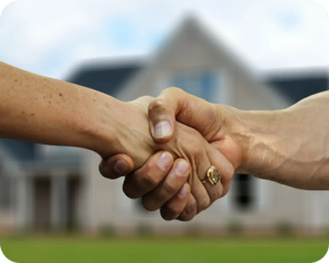 Handshake on House Sale