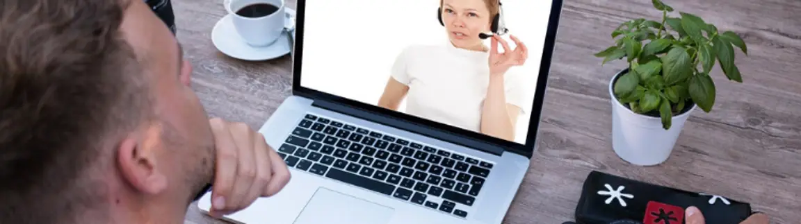 Laptop Zoom Call