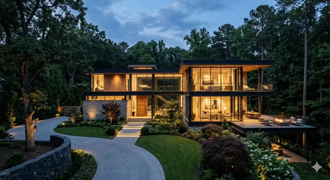 Luxury renovated investment property in Buckhead Atlanta financed with a high-leverage transition loan.