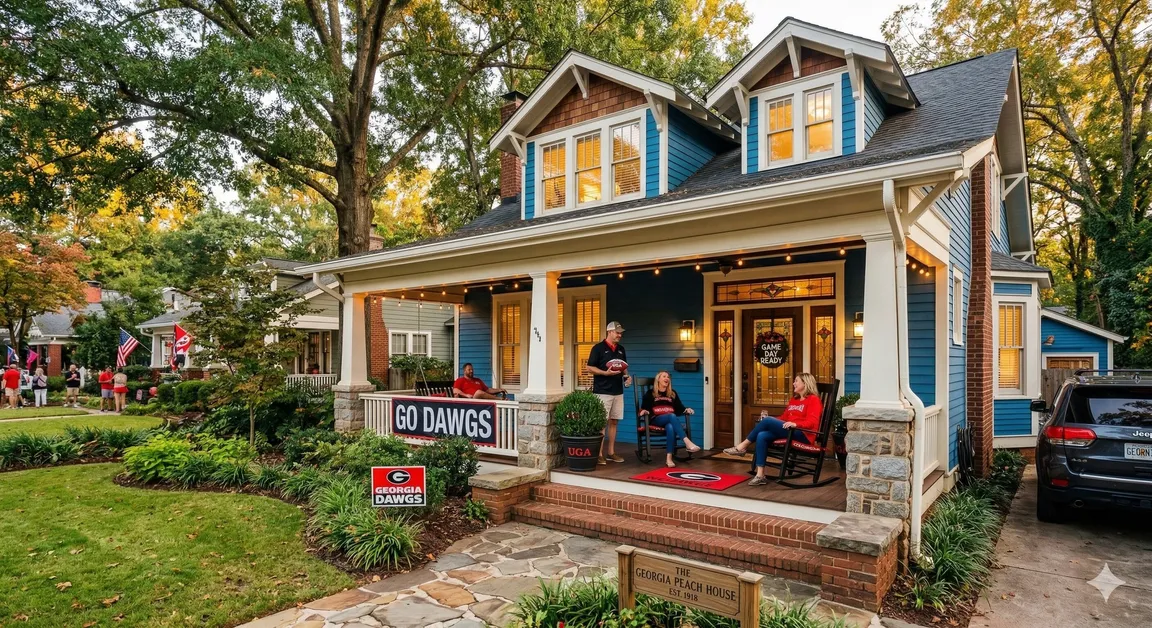 Renovated craftsman home in Athens Georgia financed with a DSCR short-term rental loan.