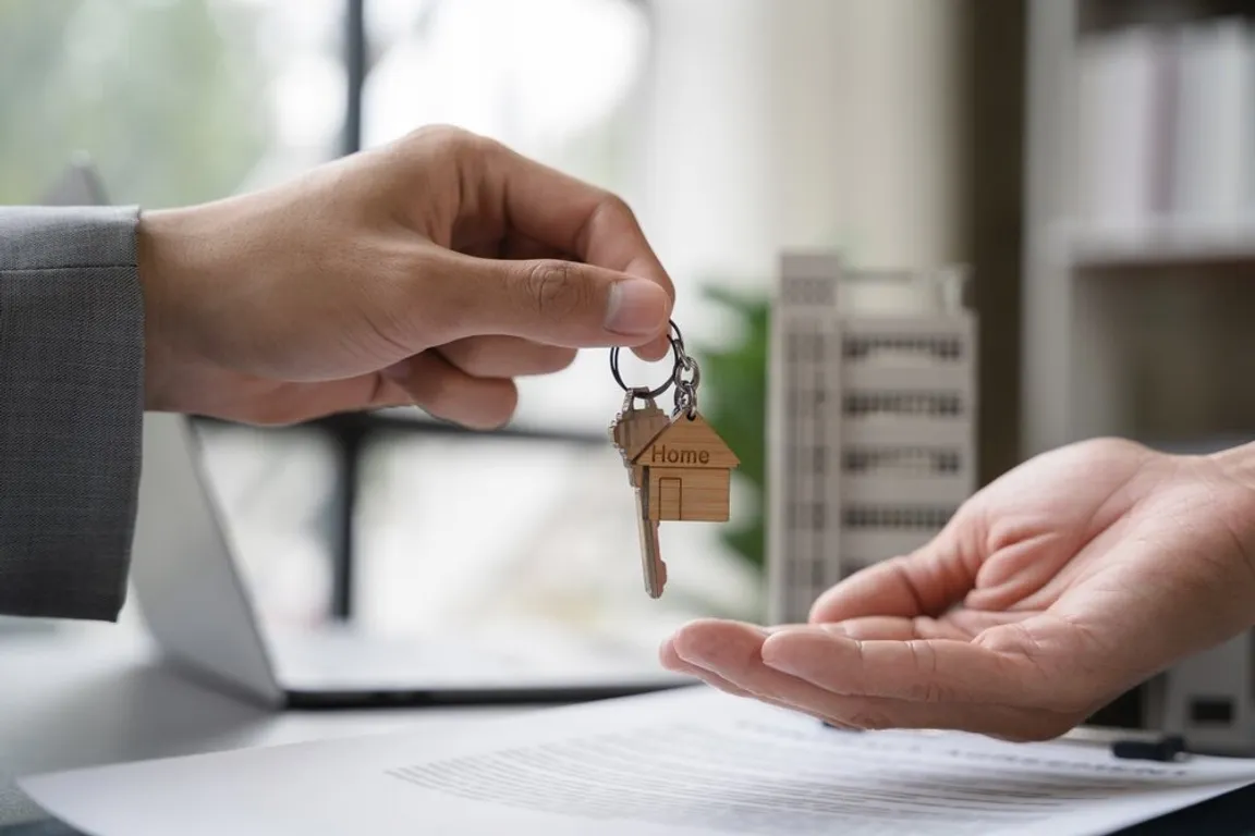 Handing house keys