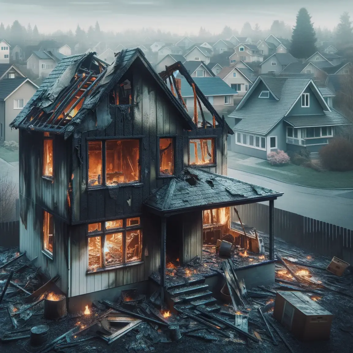 fire damage house