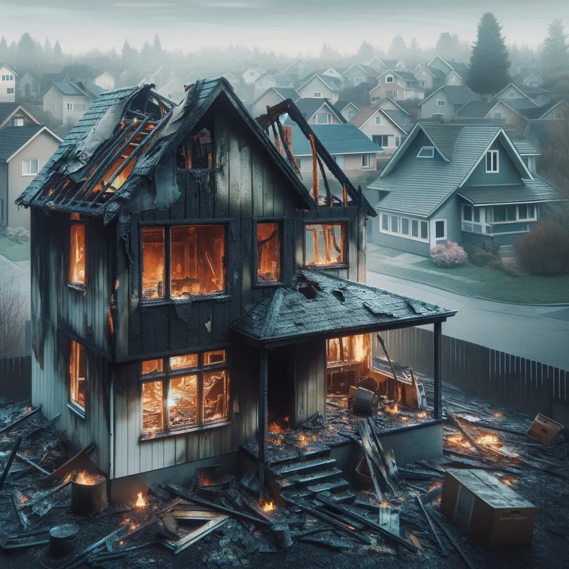 fire damage house