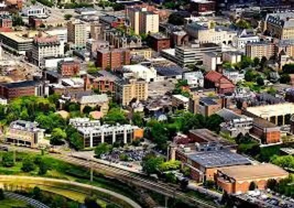 Scranton PA Downtown Aeriel Shot
