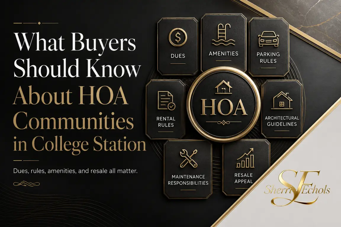 HOA communities in College Station TX and what buyers should know before buying in Bryan–College Station