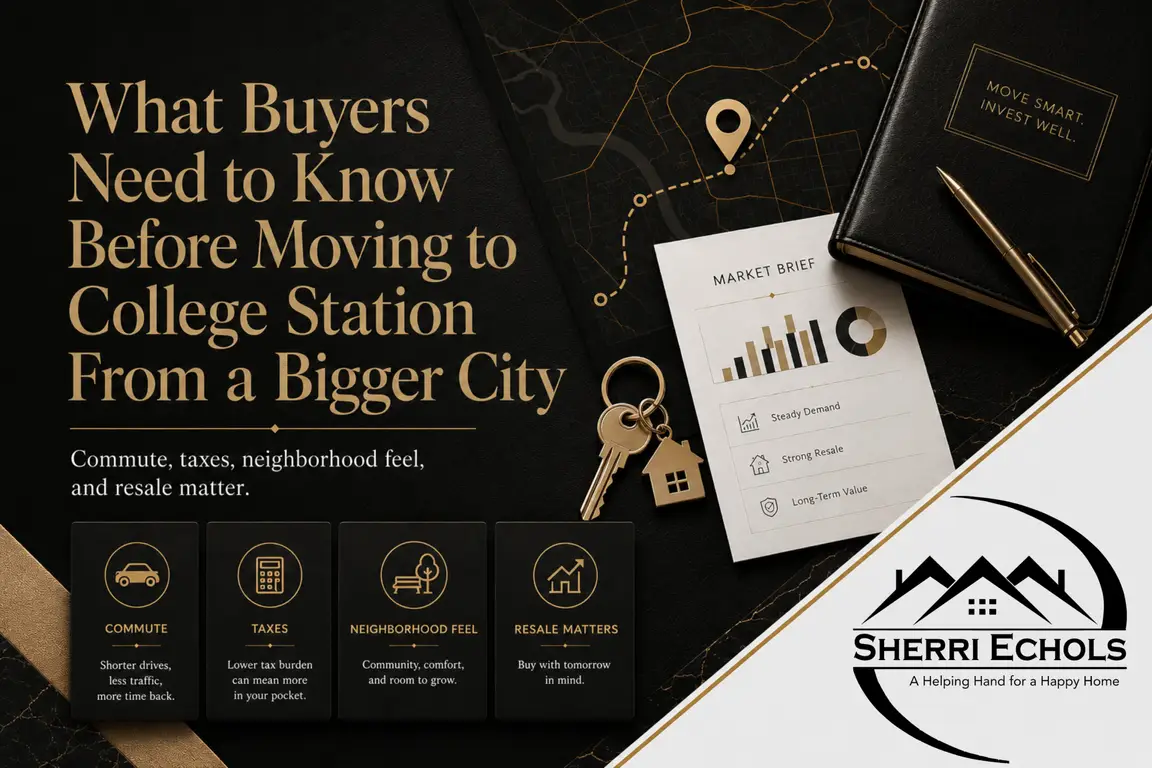 Moving to College Station TX from a bigger city and learning the Bryan–College Station housing market