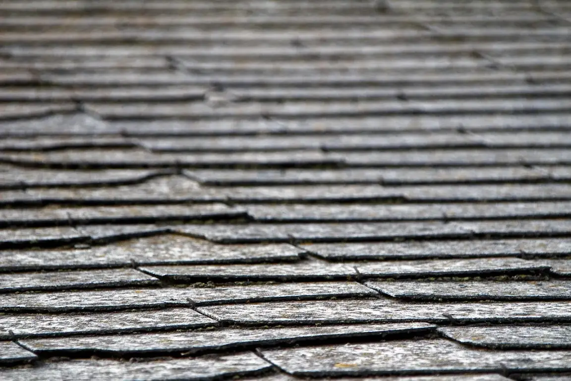 Old roof shingles