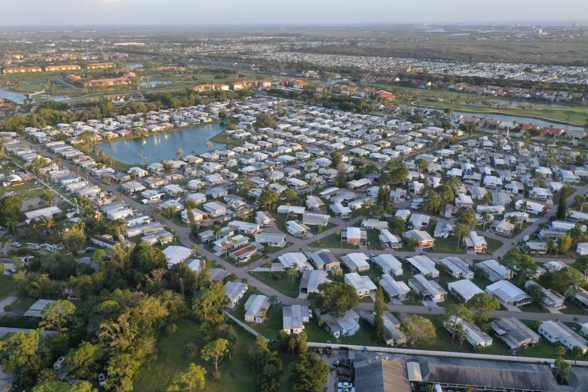 Aerial view of Fort Myers, FL