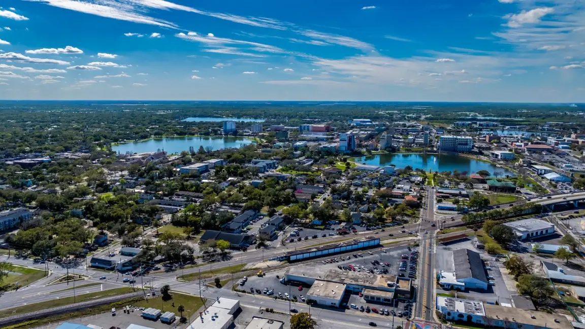 Aerial view of Lakeland Florida