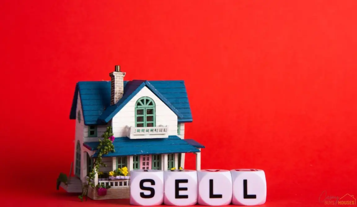 Model house next to dice spelling SELL, things to do before selling your house in Chino, CA