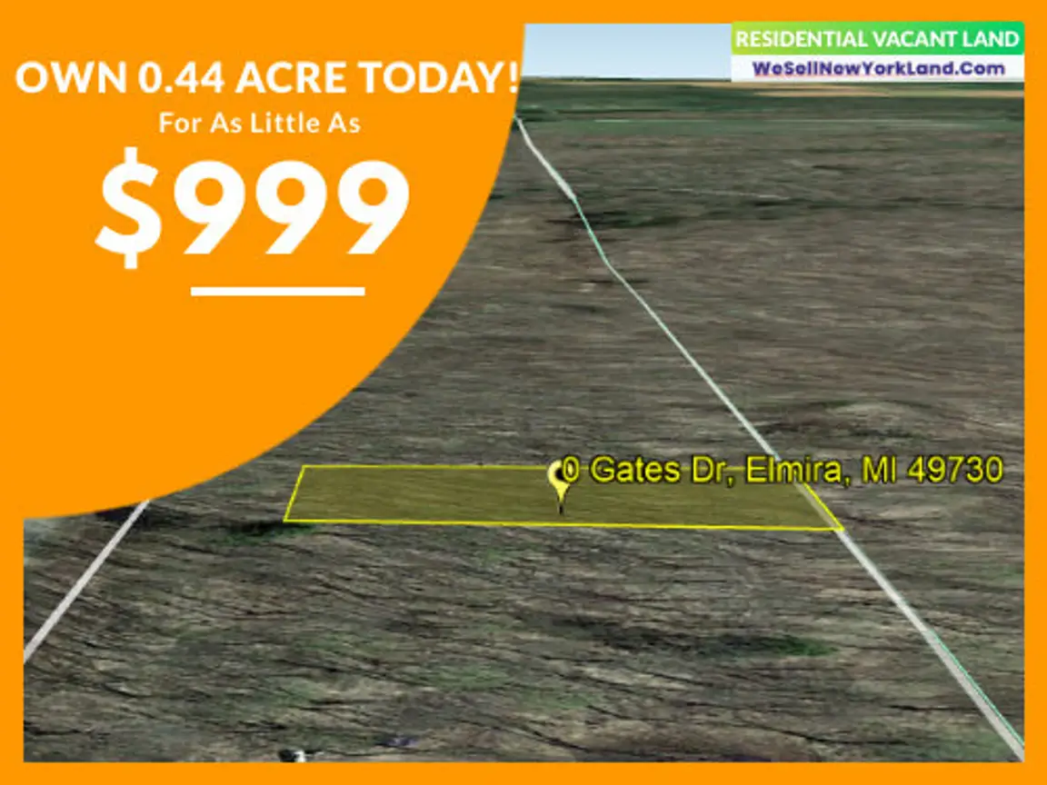 Land For Sale Gates Dr Elmira, MI www.WeSellNewYorkLand.com