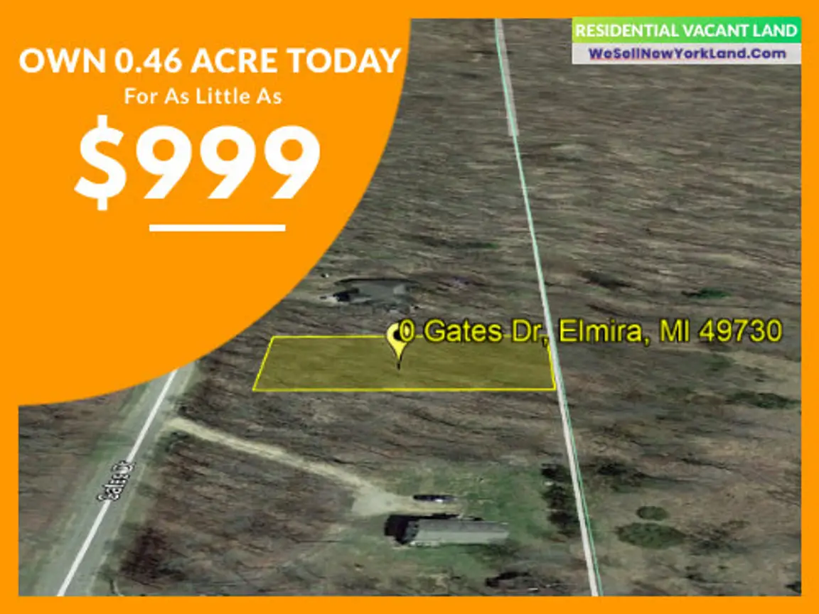 Land For Sale Lot 295 Gates Dr, Elmira, MI