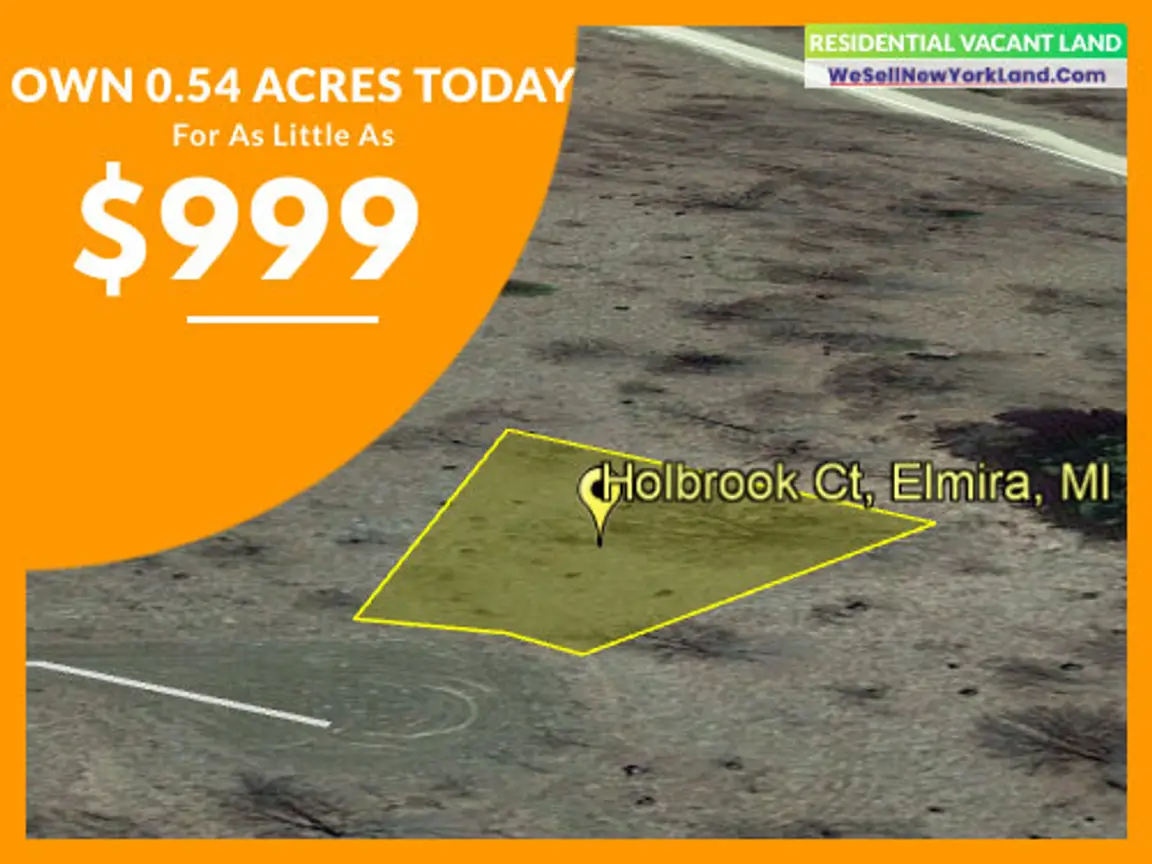 Land For Sale Lot 989 Holbrook Ct, Elmira, MI