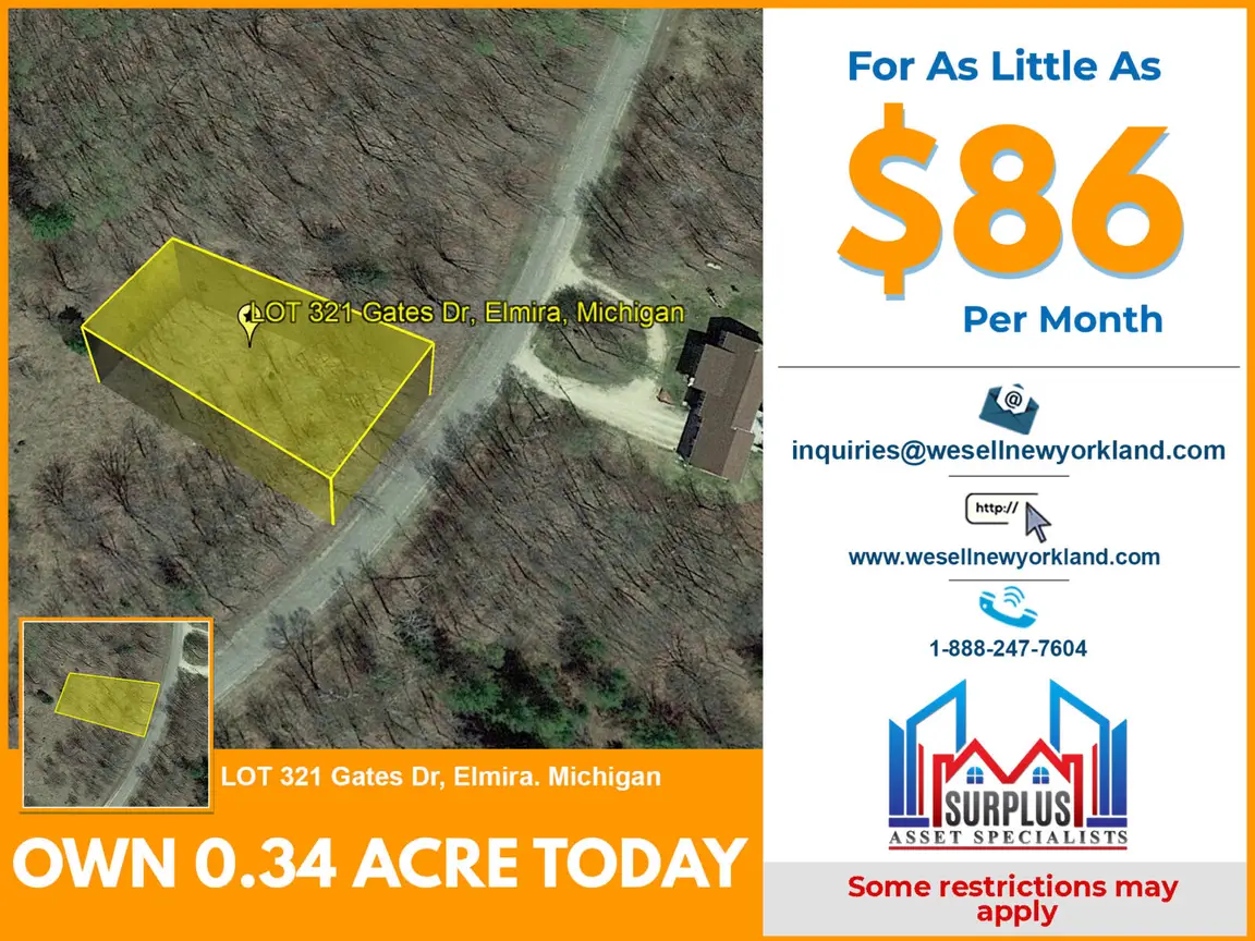 Lot 321 Gates Dr. Elmira, MI