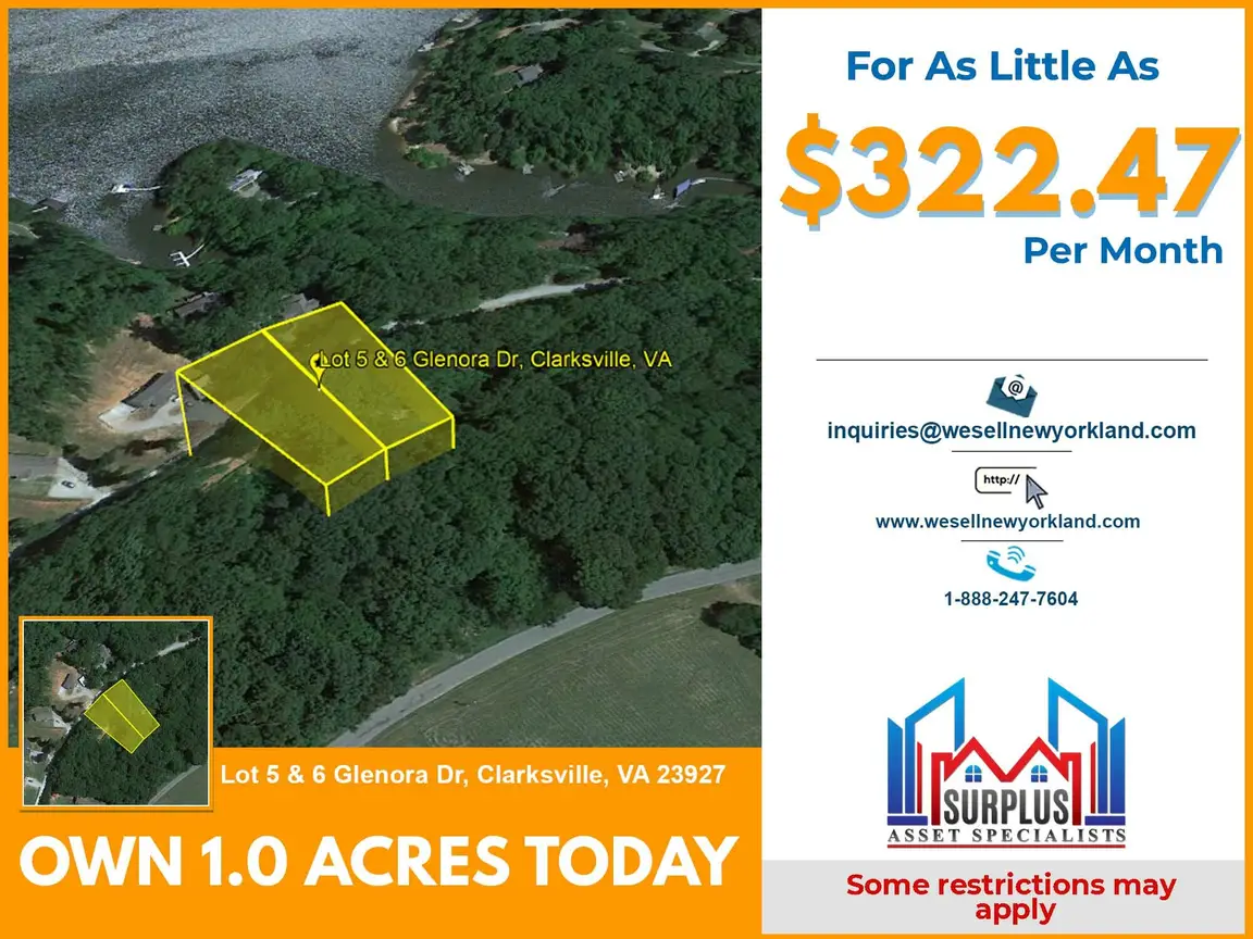 Lot 5 & Lot 6 Glenora Dr. Clarksville, VA Main