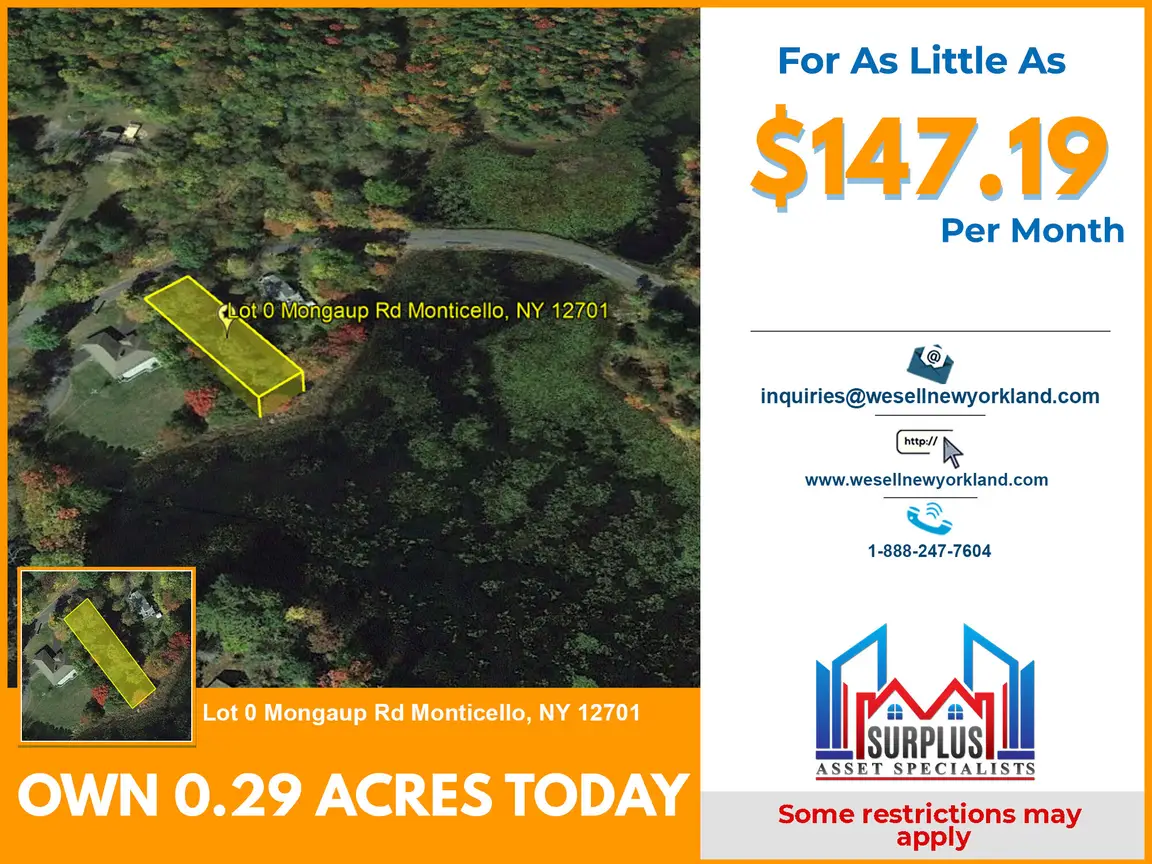 Lot 0 Mongaup Rd Monticello, NY 12701