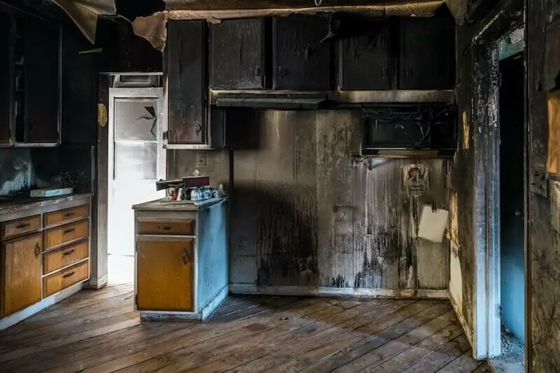 house in Indianapolis with fire damage
