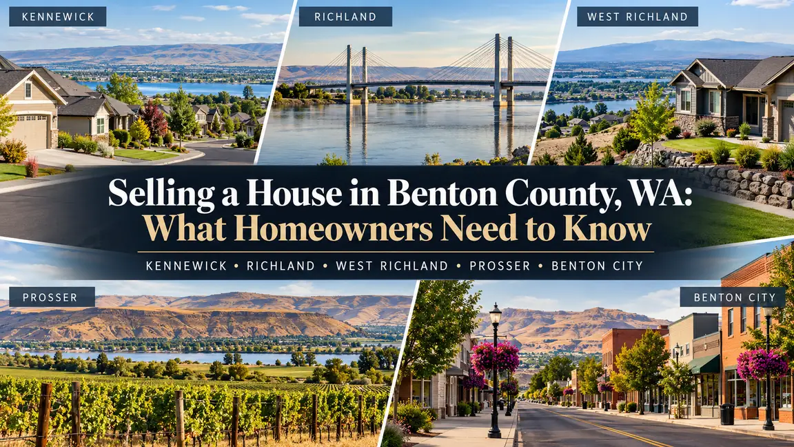 Selling a house in Benton County, WA, with views representing Kennewick, Richland, West Richland, Prosser, and Benton City