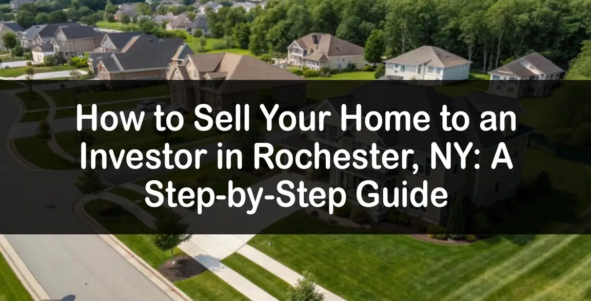 How to Sell Your Home to an Investor in Rochester, NY: A Step-by-Step Guide